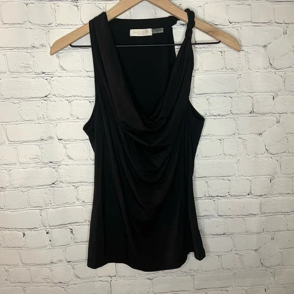 Ramy Brook Bryce Cowl Neck Tank Top Black Size Small NWOT - Picture 5 of 11